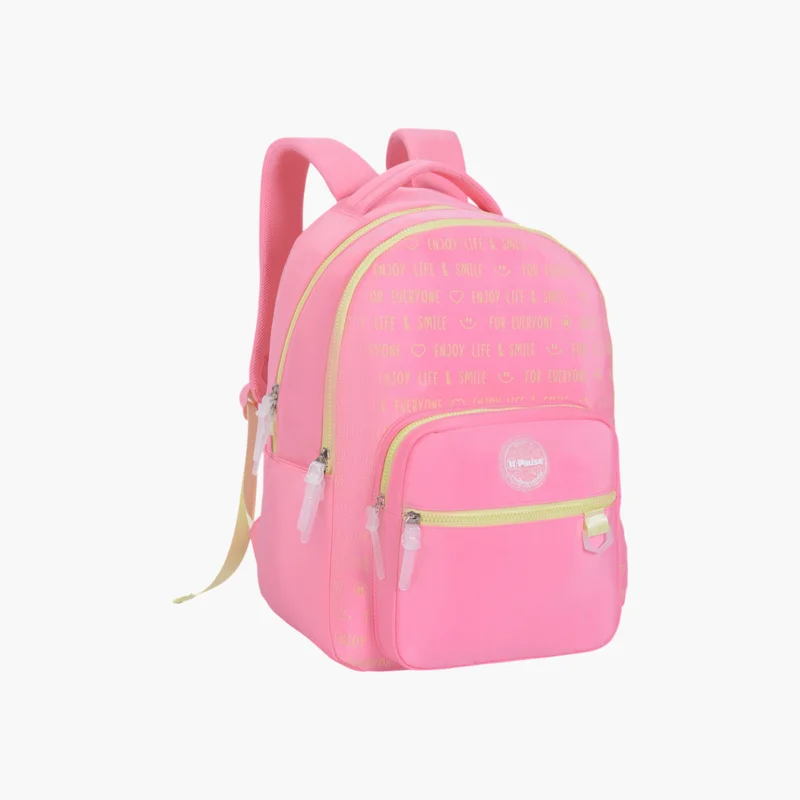 PAUSE Printed Pink Backpack for Kids